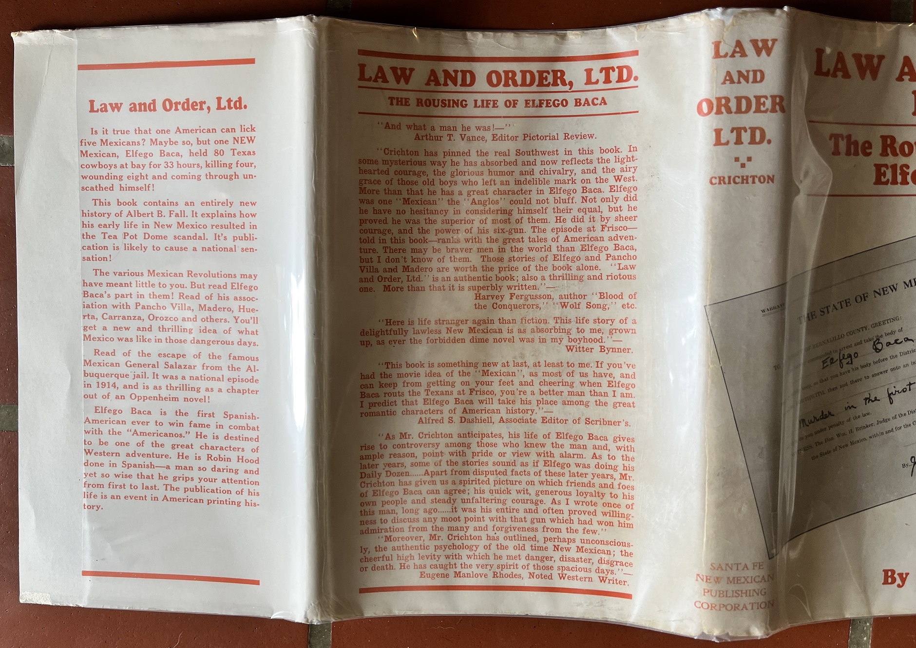 Law and Order, Ltd.: The Rousing Life of Elfego Baca of New Mexico