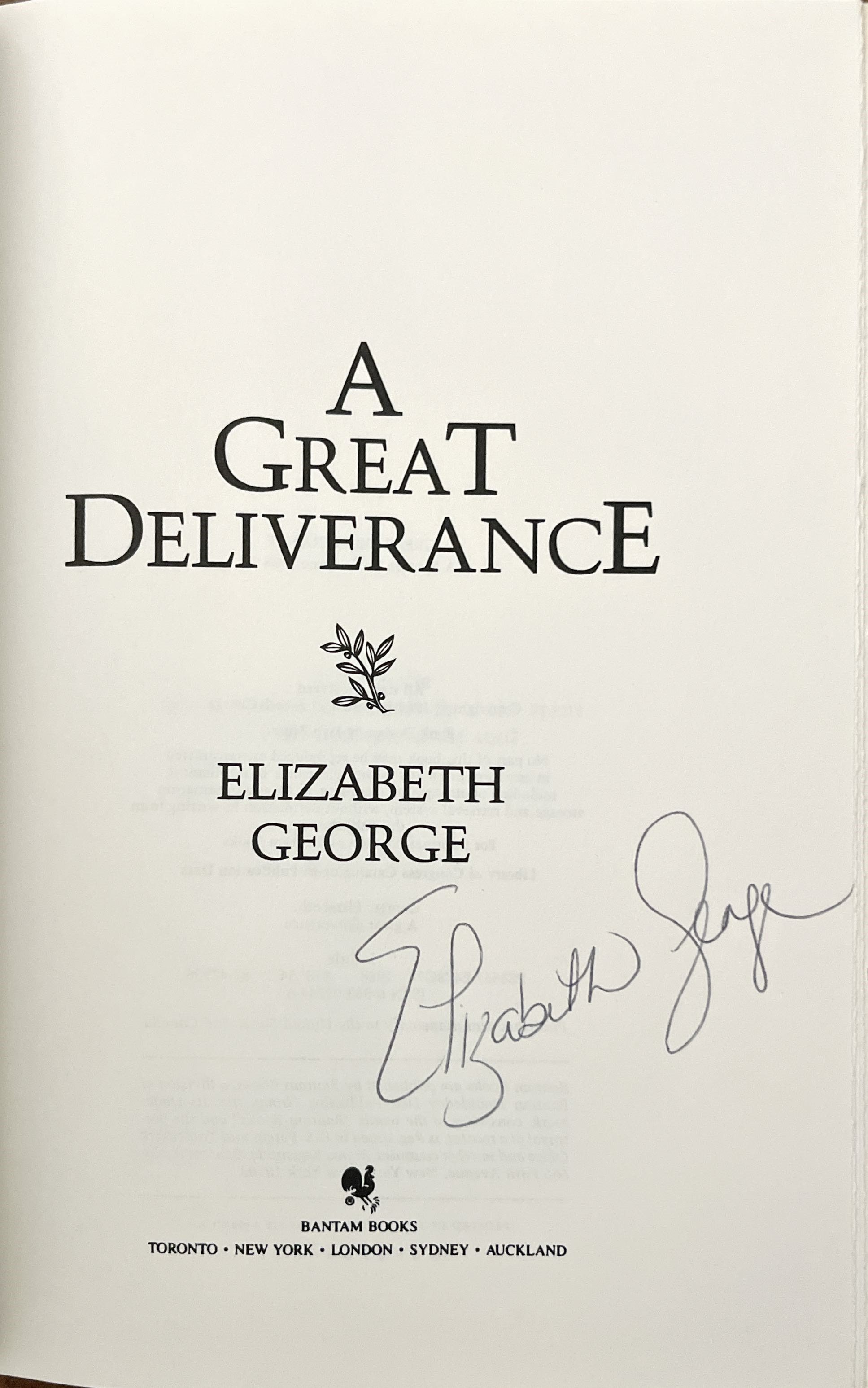 A Great Deliverance